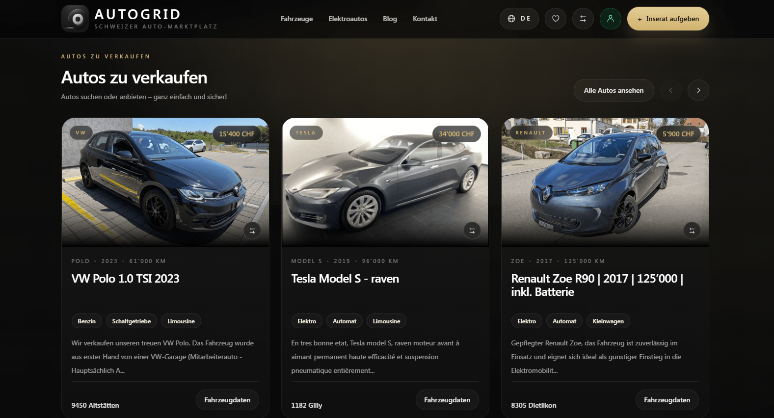 AutoGrid Automarktplatz