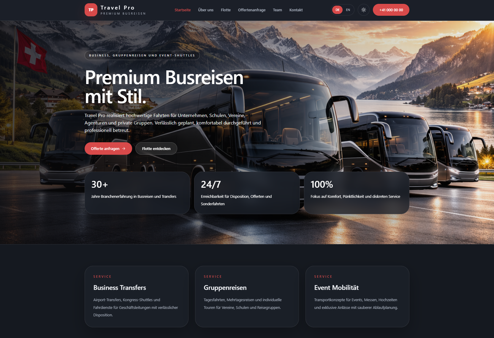 Demo coach travel platform